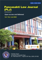 Web Jurnal Pancasakti Law Journal (PLJ)